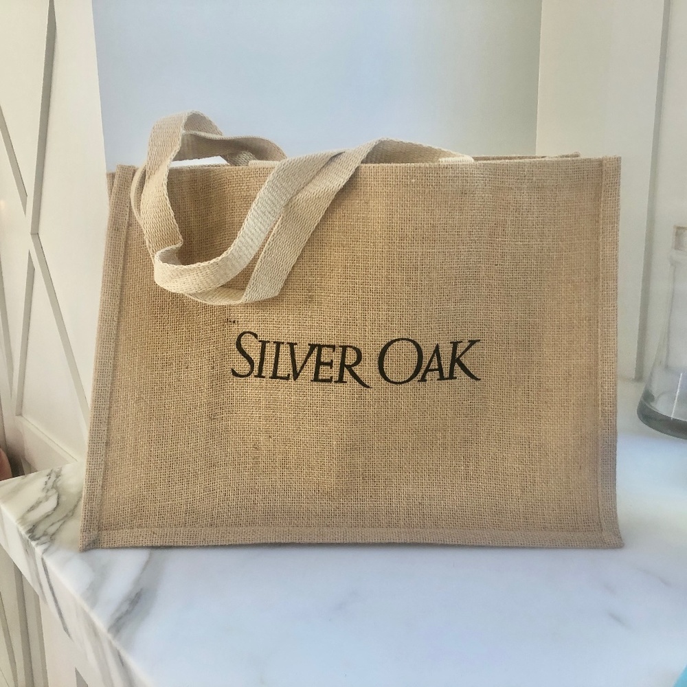 Silver Oak Winery burlap tote - NEW!